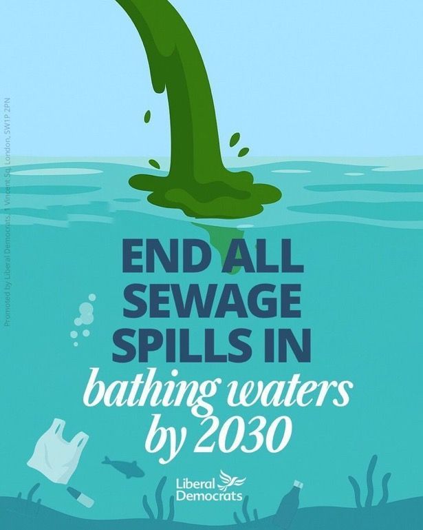 libdemlocalgov's tweet image. Whether it is sky-high bills or the destruction of our natural environment, it’s time these failing water companies were held properly to account.
People are fed up with empty promises from ministers while Britain's waterways continue to be ruined by sewage.