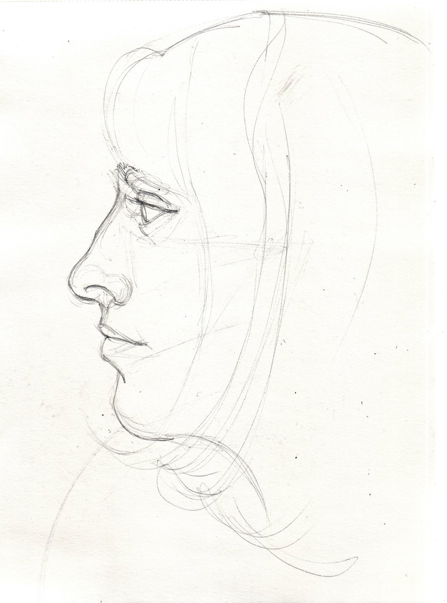 emil_graphics's tweet image. line portrait