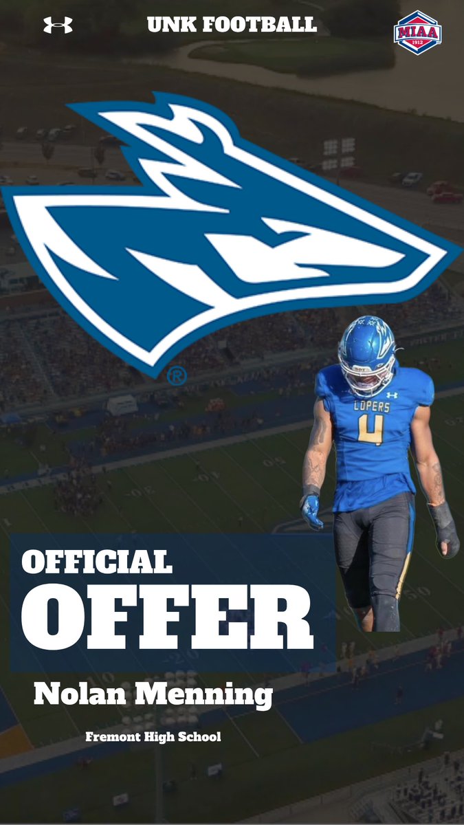 NolanMenning's tweet image. After a great call with @_CoachDelk I’m excited to announce an offer from @UNK_Football!! Thank you @CoachRHeld @FHS_tigerfb @NEBHSFB @PrepRedzoneNE @Warren_Academy