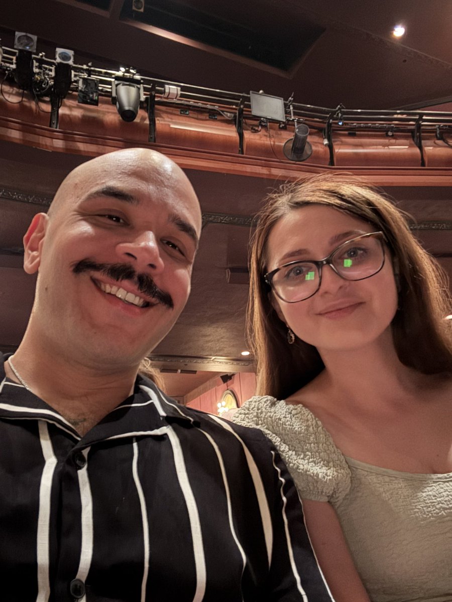djayYAMS's tweet image. Watching a Shakespearean play was not on my 2025 bingo card. 

Neither was switching to a mustache