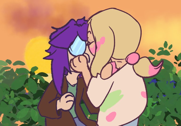#doodleshipping sillay quick doodle obf the lebsians‼️‼️🙏 they smooch🙀
#yumetwt #yumeship