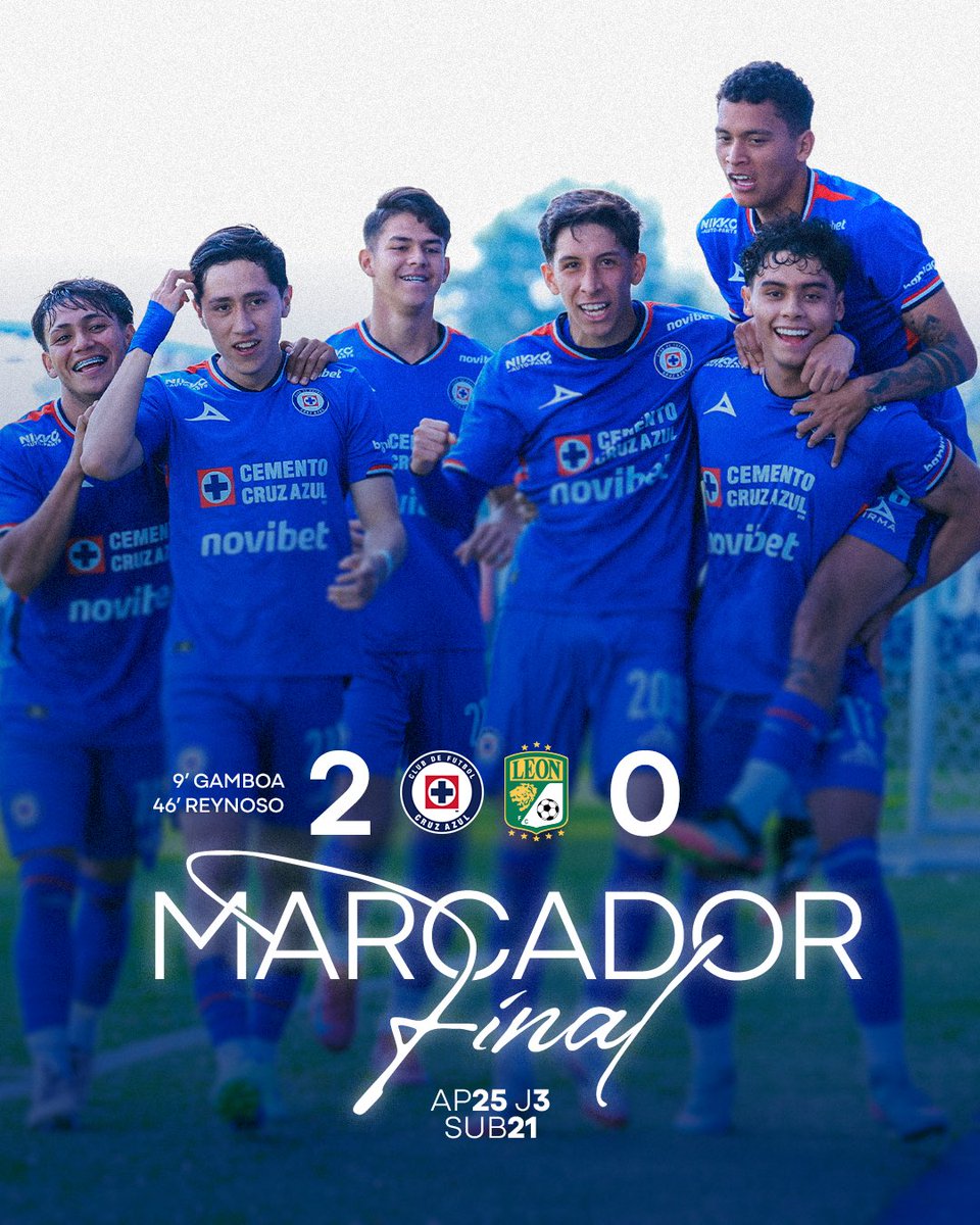 AzulBasicas's tweet image. VICTORIA DE LA MÁQUINA SUB21 🚂
Goles de Gamboa y Reynoso nos dan otros tres puntos en casa 💙