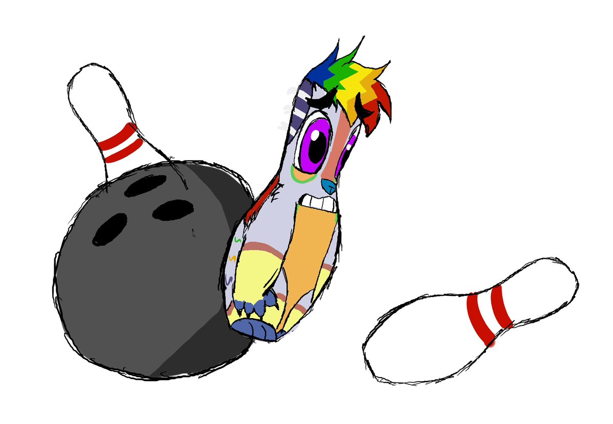 RainbowBenToon's tweet image. I love bowling balls just as much as I like big butts. Because they are round like a butt and heavy like a butt and they can crush stuff like a butt and flatten anyone like a butt. Bowling balls are Basicly heavy toon butts meant to flatten folks