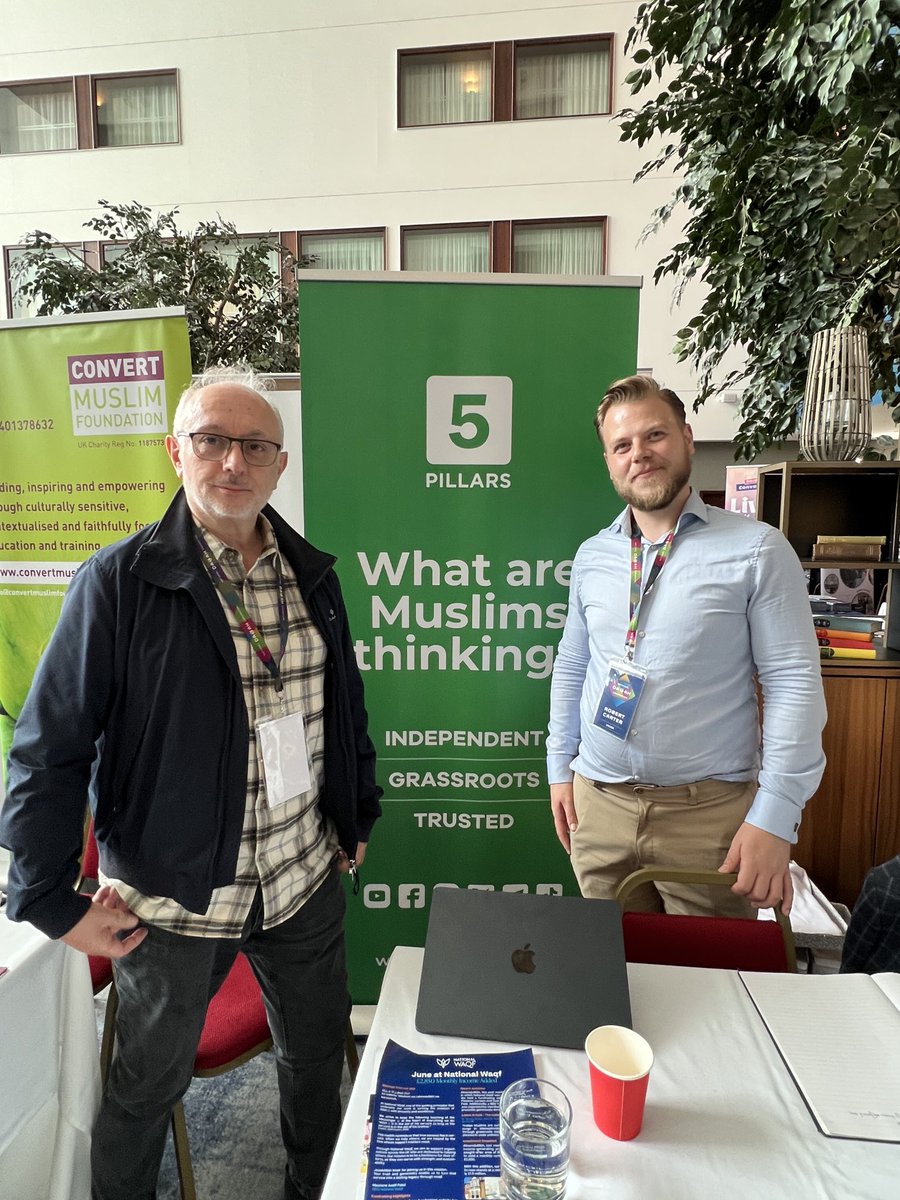 I met the amazing <a href="/5Pillarsuk/">5Pillars</a>⁩ team at the National Dawah Convention in Leicester organised by ⁦<a href="/iERAorg/">iERA</a>⁩