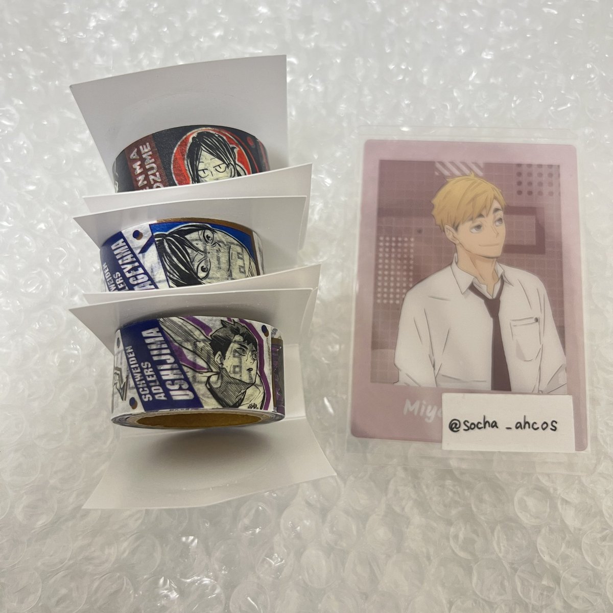 socha_ahcos's tweet image. 【交換】ハイキュー　マスキングテープ　マステ

◯譲　孤爪 影山 牛島

◯求　侑

大阪手渡し、郵送◎
お気軽にお声がけください！