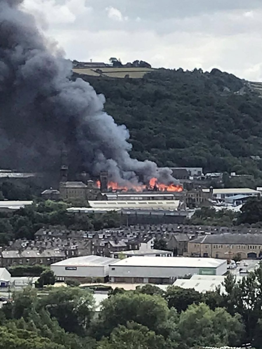 DALTON MILLS - Absolutely infuriating that yet again, there has been another serious fire at Dalton Mills.

I understand the fire has also spread to neighbouring properties including Keighley Bus Museum.

Fire &amp; Rescue Services from across the region remain on site working