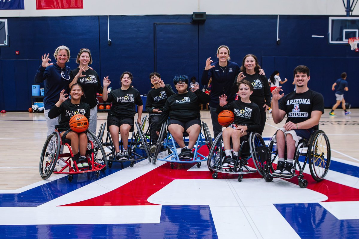 Arizona Basketball (@arizonawbb) on Twitter photo Huge thanks to the TIRR Memorial Hermann Hotwheels wheelchair basketball team for stopping by! This Houston-based team competes nationwide—best of luck this season! 🙌
Special shoutout to U of A alum and wheelchair multi-sport athlete Dustin Stallberg for inspiring our players Huge thanks to the TIRR Memorial Hermann Hotwheels wheelchair basketball team for stopping by! This Houston-based team competes nationwide—best of luck this season! 🙌
Special shoutout to U of A alum and wheelchair multi-sport athlete Dustin Stallberg for inspiring our players