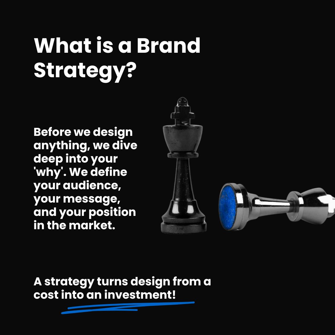 Inkbotdesign's tweet image. What is a Brand Strategy?
It&apos;s the master plan. 

Before we design anything, we dive deep into your &apos;why&apos;. A strategy turns design from a cost into an investment. 

#BrandStrategy #BusinessGrowth #InkbotDesign