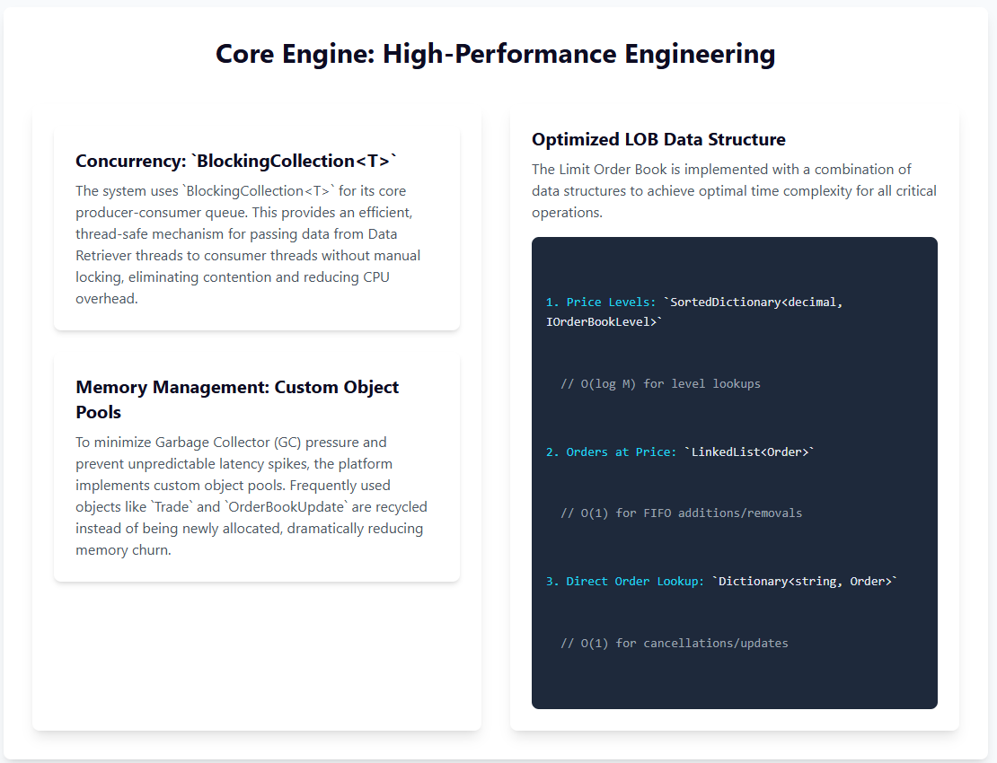 visualhft's tweet image. What powers #VisualHFT under the hood?

The open-source repo isn’t just a set of connectors and widgets (plugins), it’s a full framework for high-performance market analytics.

→ Pub/Sub data bus for clean modularity 
→ Custom object pooling to minimize GC pressure
→ Optimized…