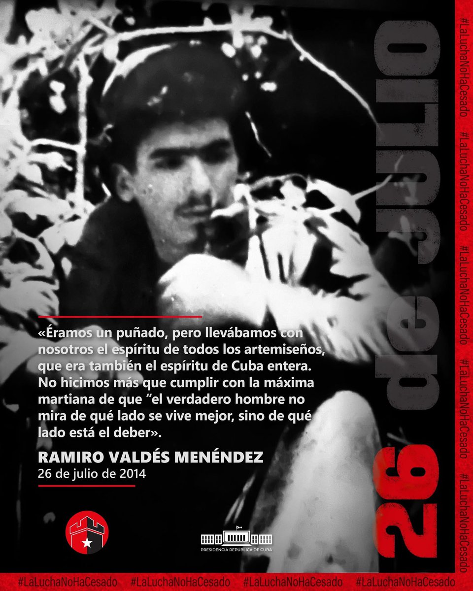 AnayansiRCamejo's tweet image. #FidelPorSiempre : “El Moncada nos enseñó a convertir los reveses en victorias (...) nos mostró el valor de una doctrina, la fuerza de las ideas y nos dejó la lección permanente de la perseverancia y el tesón en los propósitos justos. Nuestros muertos heroicos no cayeron en vano&quot;