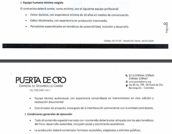 El súper cubrimiento especial de la OCDE de <a href="/ELTIEMPO/">EL TIEMPO</a>, que trajo a su editor general <a href="/ernestocortes28/">Ernesto Cortés</a> a Barranquilla, nos costó casi $600 millones. Hubiera sido deseable que en todos los contenidos publicados quedara claro que había un contrato de por medio, así como en la