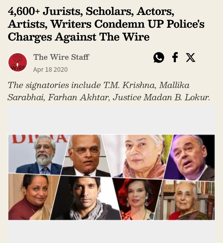 The Wire has been caught spreading lies after lies just to eradicate Sanatan. A rabid hate mongering toilet paper. This woman supported them too.