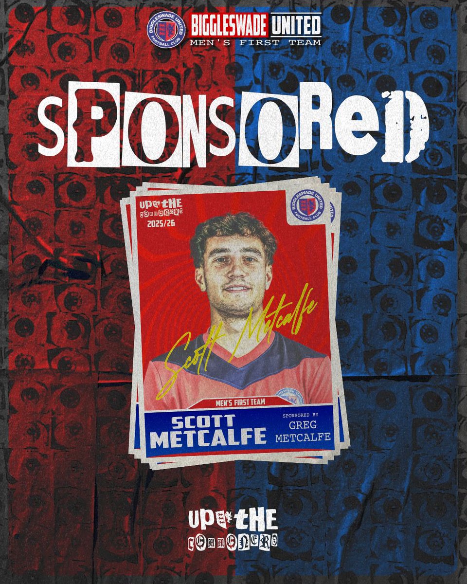 Biggleswadeutd's tweet image. THANK YOU 👏🏻
We would like to thank for Greg Metcalfe sponsoring Scott Metcalfe for the 2025/26 Season!
Your support means so much to us!!