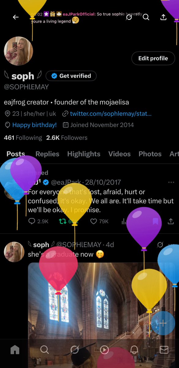 SOPHlEMAY's tweet photo. guess who’s birthday it is https://t.co/6PLVuh62em
