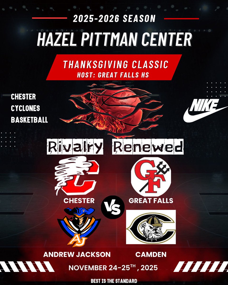 Chester 🏀 will return to Great Falls this 2025-2026 season and for years to come!

“When hired..It was important to me to re-ignite the rivalry with the programs of Lewisville and Great Falls…we are excited to get this accomplished” Coach Mike

<a href="/ChesterHoops/">Chesterhoops</a> <a href="/CNR_Sports/">News & Reporter</a>