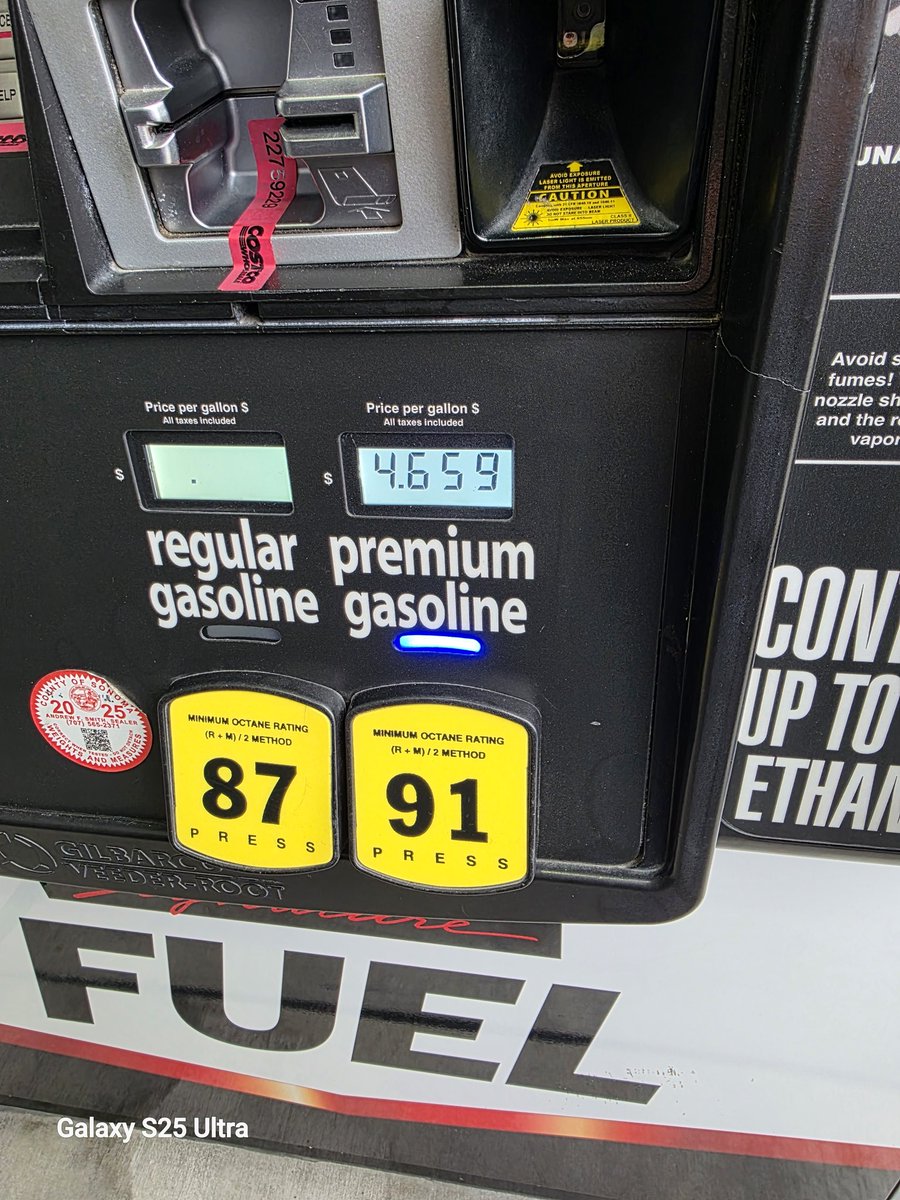 Nor Cal gas prices today for super (Costco) 
How much is gas where you live?