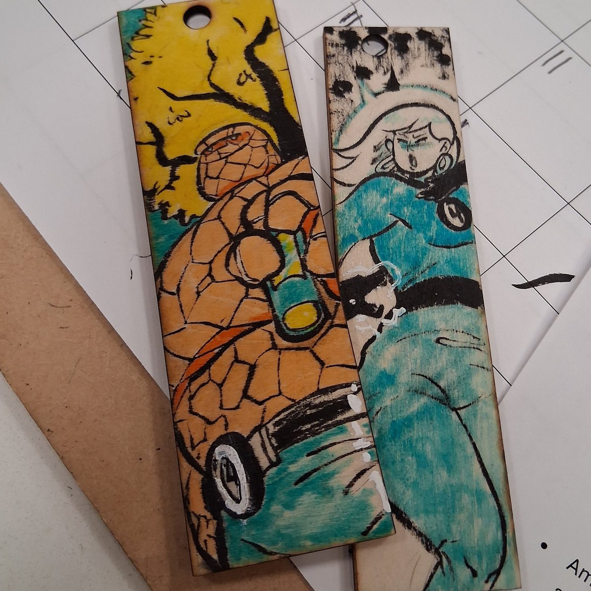 IsSamerow's tweet image. Oh yes, and my two other recent tangentially related Fantastic Four fanarts. #FantasticFour
