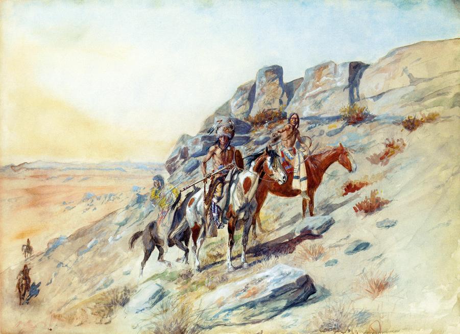 RussellArtBot's tweet image. Sighting the Enemy wikiart.org/en/charles-m-r…