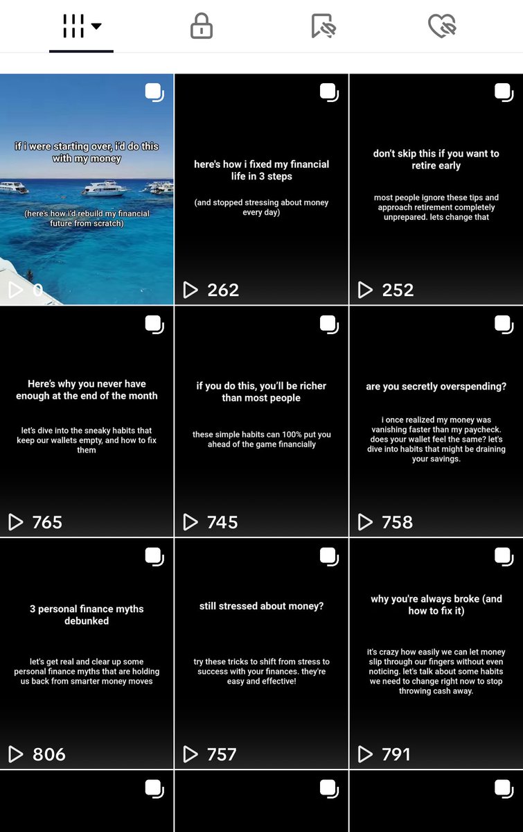 codewcj's tweet image. Day 20 of posting to TikTok (using the slideshow generator I made)
Last couple vids had low views - so I'm using this as an opportunity to test different 1st pics again
Black bg's have been pretty consistent (maybe bc high contrast?)
But I still haven't had a slideshow cross…