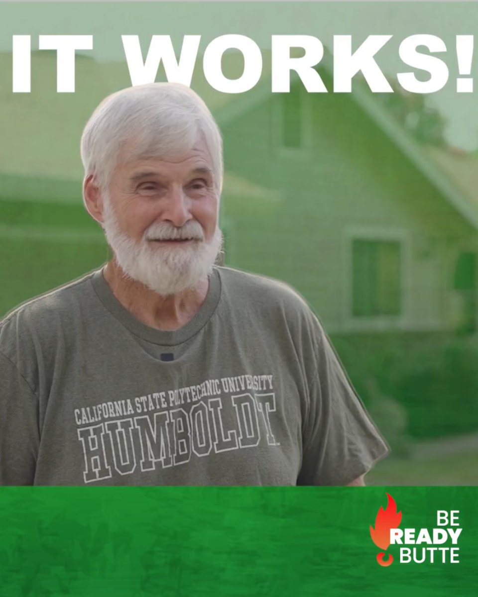 bereadybutte's tweet image. Defensible space works! 

Hear a real-life success story from Brent, whose house was saved from the Thompson Fire in part from his defensible space preparation:
na2.hubs.ly/y0mrLN0

#BeReadyButte #defensiblespace #wildfirepreparedness