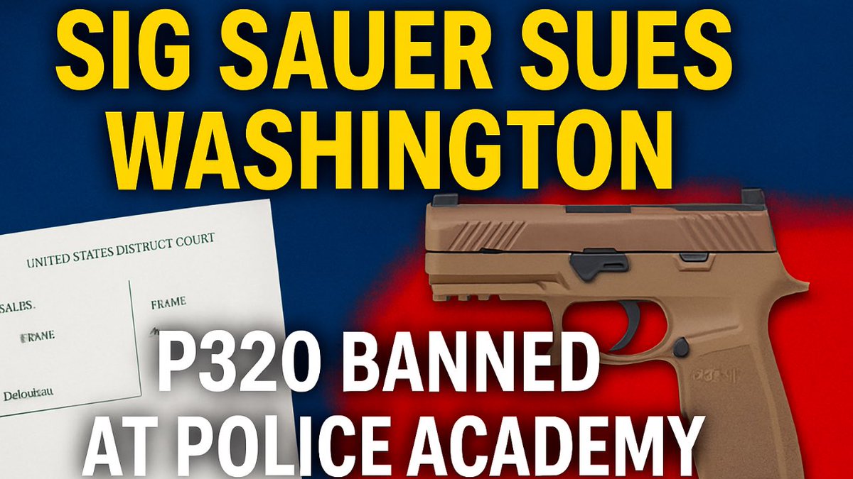 Guns_Gadgets's tweet image. SIG Sues Police Academy Over P320 Ban
youtu.be/7Sw5cwXExkg