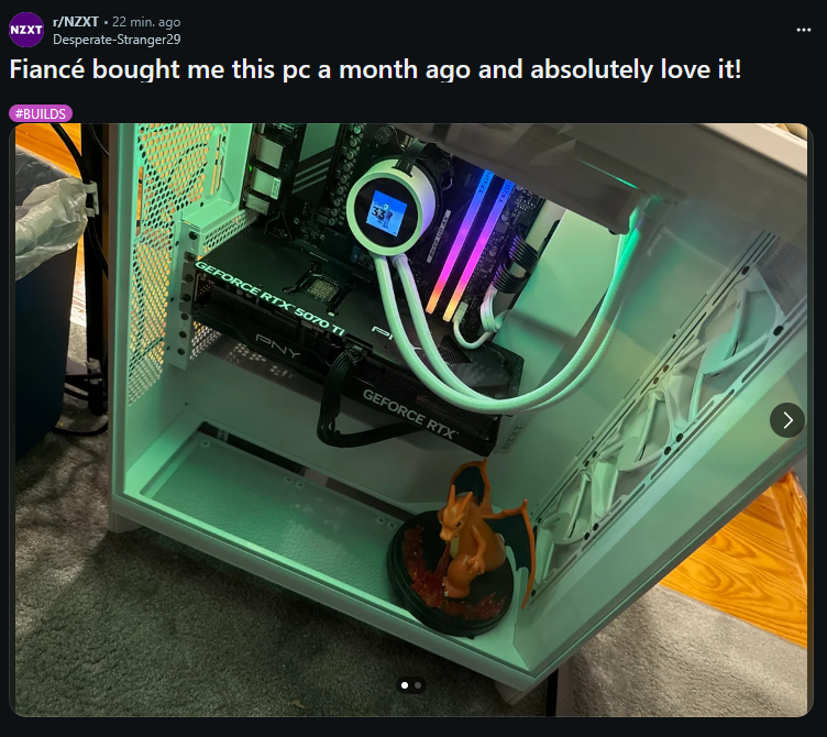 NZXT's tweet image. So who wants to be my fiancé and get me a PC?

redd.it/1m7k6ct