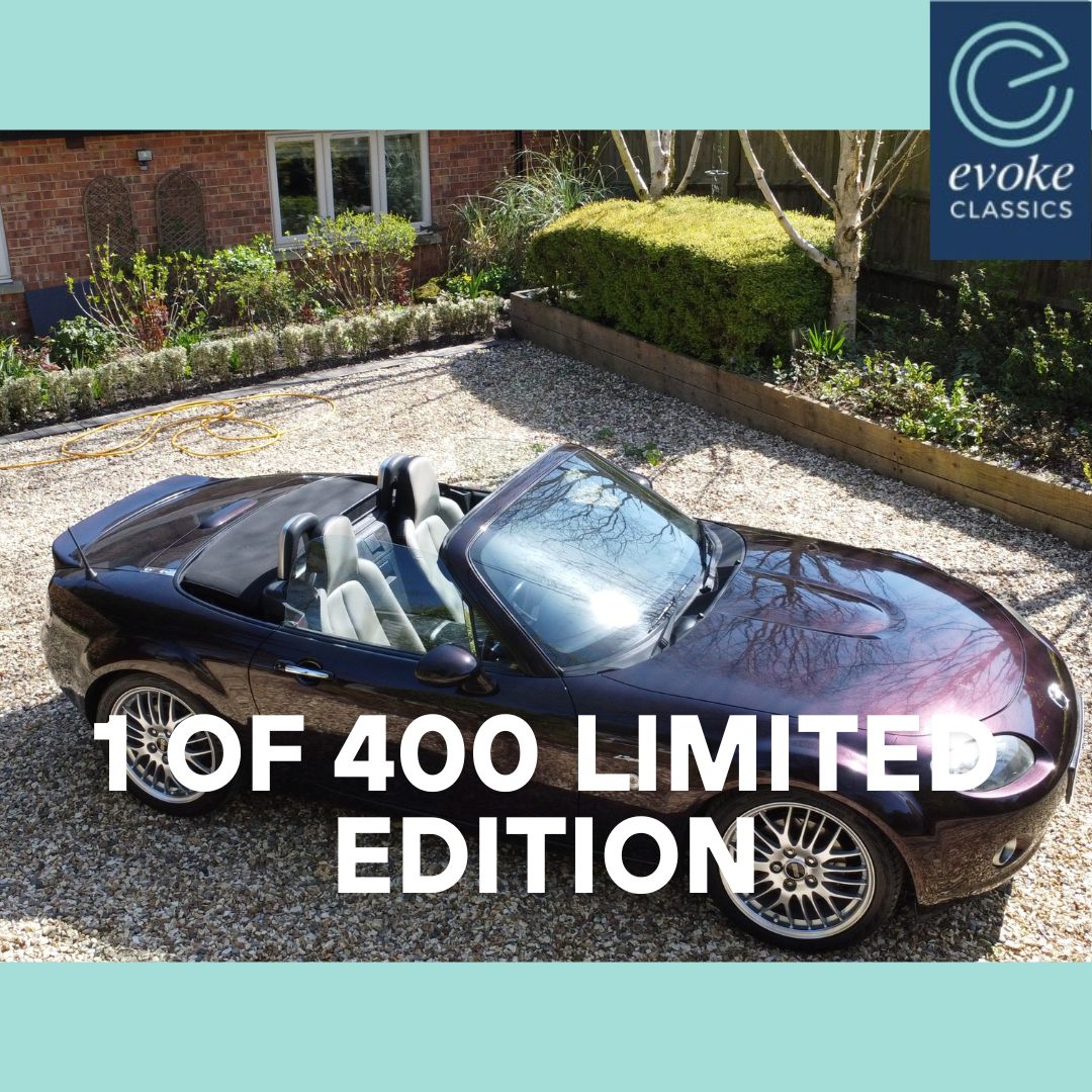 EvokeClassics's tweet image. LIVE AT AUCTION
2007 Mazda MX5 ZSport LE BBR GTi Stage II Turbo
evoke-classics.com/auction/#/lots…
Limited edition model of 400 cars in the UK
Stage II Turbo conversion 320bhp
Based on the 2.0 litre MX5 Sport
6 speed gearbox
Service history
HPI clear
#MazdaMX5 #BBRConversion #MX5