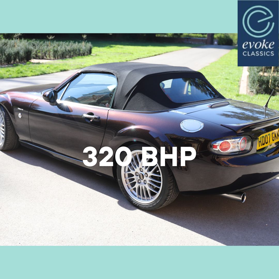EvokeClassics's tweet image. LIVE AT AUCTION
2007 Mazda MX5 ZSport LE BBR GTi Stage II Turbo
evoke-classics.com/auction/#/lots…
Limited edition model of 400 cars in the UK
Stage II Turbo conversion 320bhp
Based on the 2.0 litre MX5 Sport
6 speed gearbox
Service history
HPI clear
#MazdaMX5 #BBRConversion #MX5