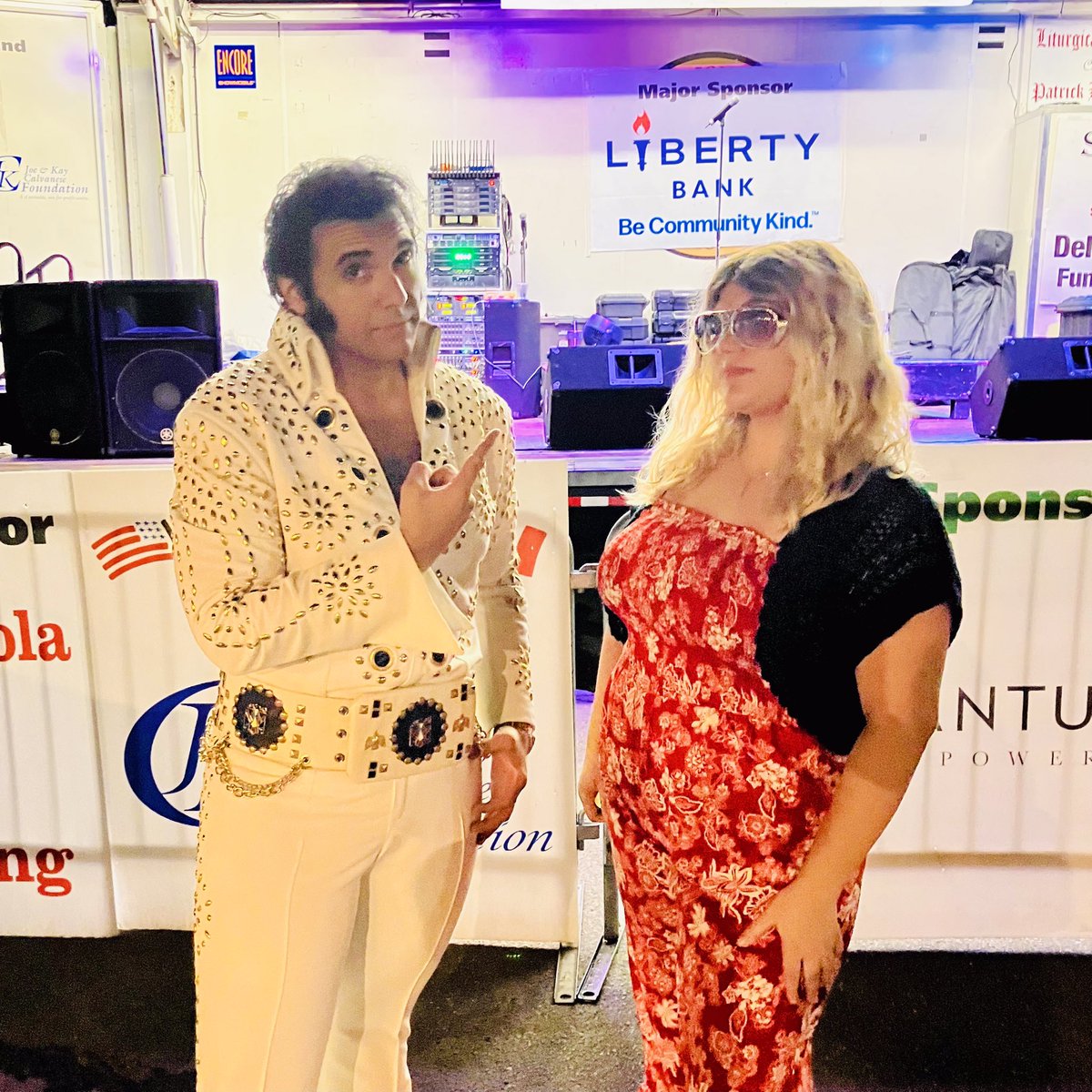 Last night, I got to see the incredible Lamar Peters at the Southington Italian-American Festival! Even in 85-degree weather, he brought so much energy to the stage! He performed classic hit songs in his first set and for his second set he performed as Elvis!