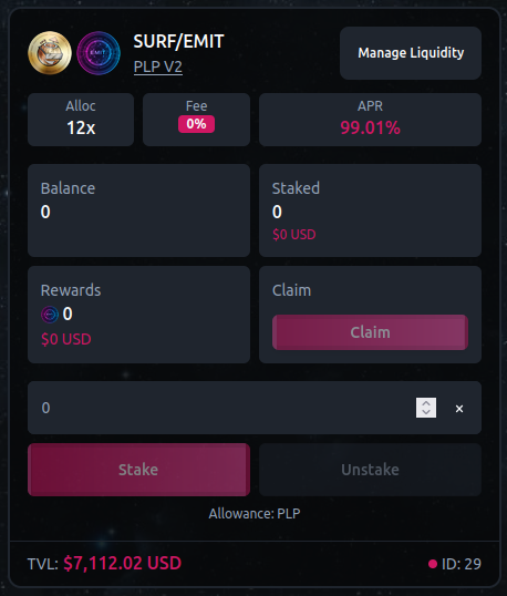📡 EMISSION ADJUSTMENT ⬆️

🧑‍🌾Farm ➡️ SURF/EMIT LP
➕Allocation Points ➡️ 12x

🛰️ APR ➡️ 99%

🔗 Farm ➡️ emit.farm/farms 📶
🔗 Headquarters ➡️ t.me/emitfarm 🏦

🔛 #PULSECHAIN $SURF <a href="/xCryptoParadise/">Crypto Paradise</a>
