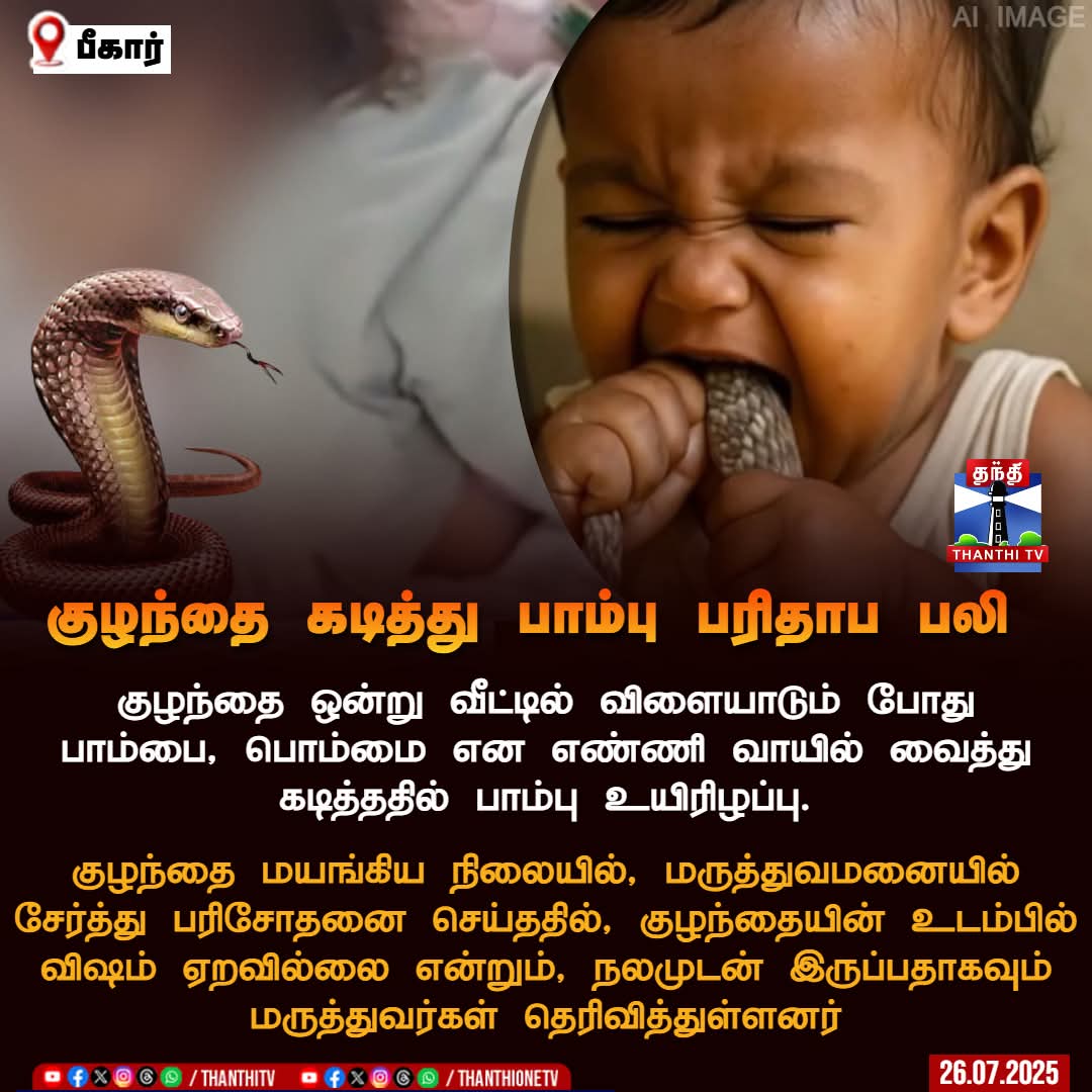 குழந்தை கடித்து பாம்பு பரிதாப பலி 😂😂😂😂😂