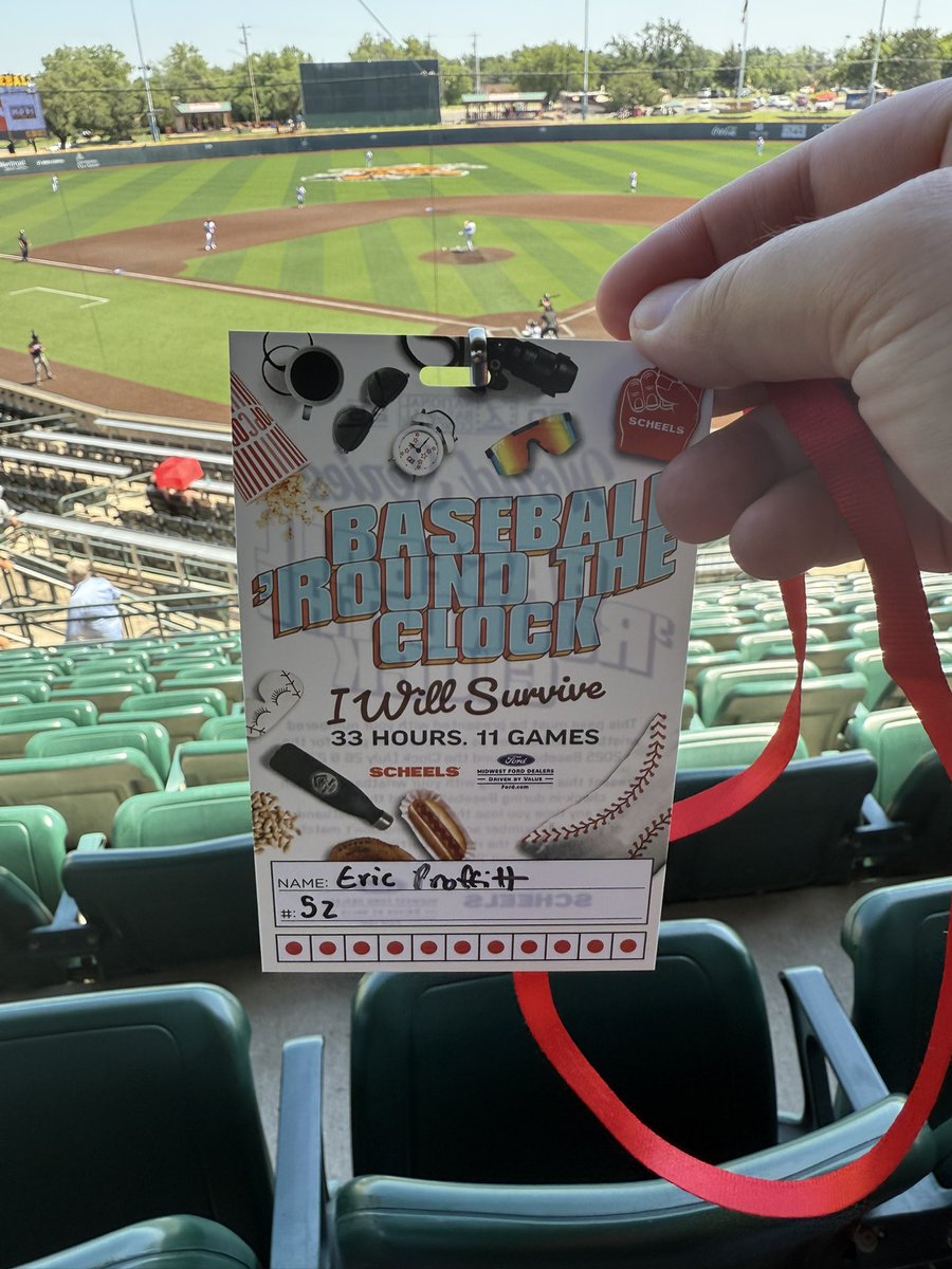 EPro04's tweet image. I’m going to be posting a lot this weekend, so fair warning. It’s game 78 of 2025 and game 1 of the @NBCBaseball #BaseballRoundTheClock. It’s @TPABaseballTX against the @JcBrigade. 11 games in 33 hours. Can we survive? The tournament is at Eck Stadium in Wichita, Kansas.