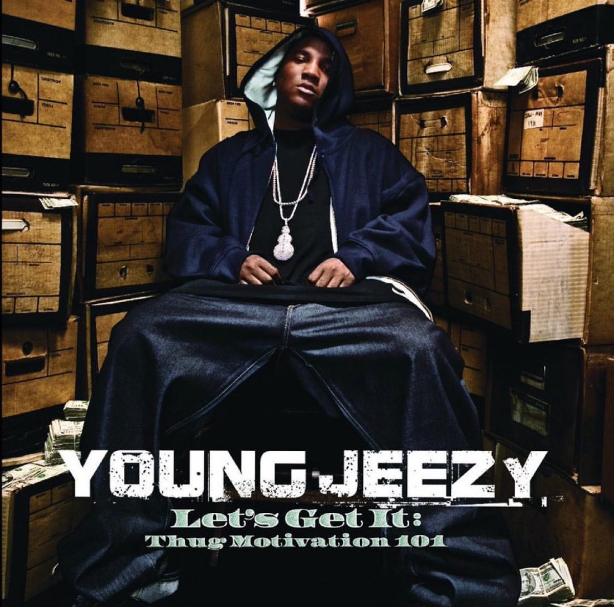20 years ago today , Young Jeezy 
dropped “Thug Motivation 101”

From start to finish, Jeezy went crazy on “Bottom Of The Map”, “Go Crazy”, and “Trap Star” helping this debuted at number 2 selling 172,000 copies first week going 2x Platinum.

What’s the hardest beat on this? 🤔