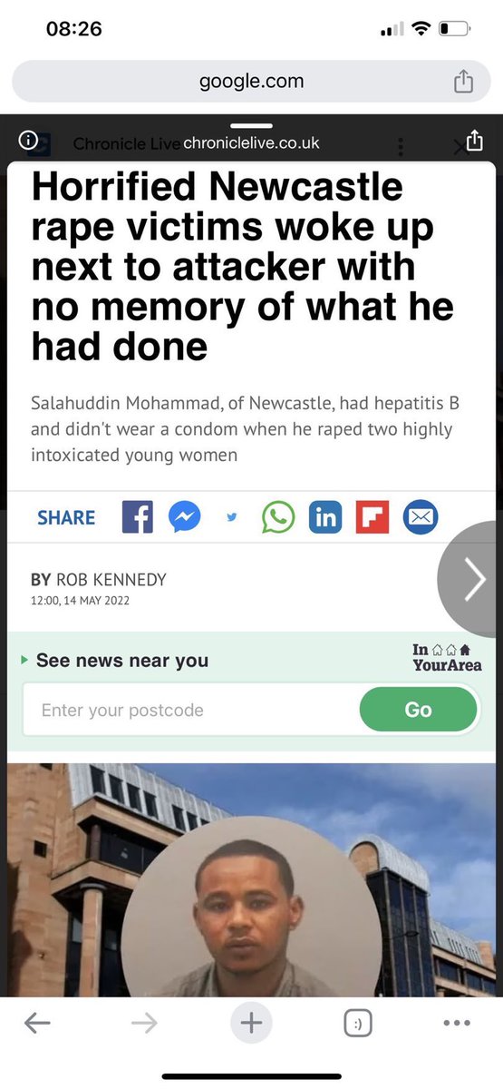 POLICE RAPE BAIL FAIL (again)

He’s under investigation for Rape, they suspect that he either has AIDS or Hepatitis as they’ve found the medication at his Flat, they give him Bail and a month later he Rapes another young Girl 

Oh and he ain’t from Newcastle, he’s from Sudan