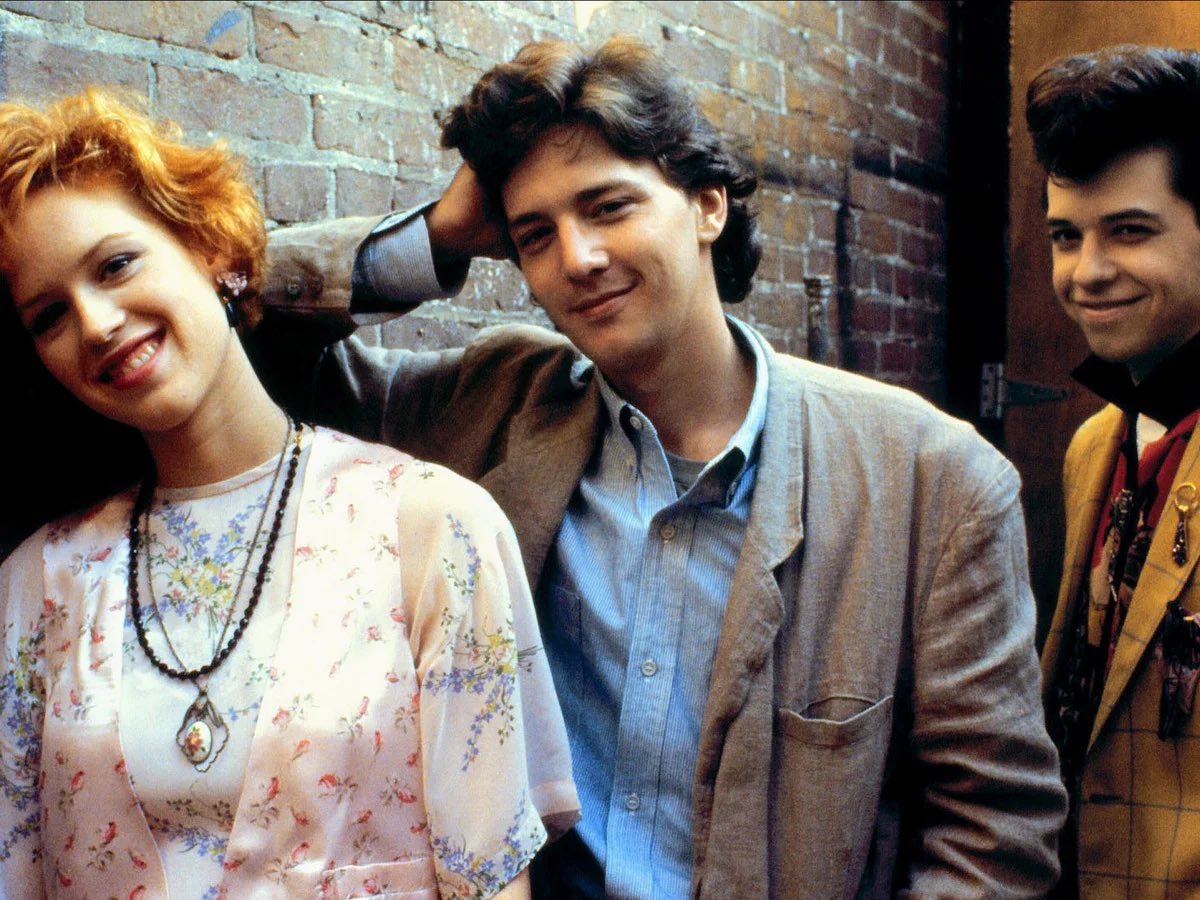 hazelflag's tweet image. Watching Pretty in Pink for the first time (I guess back then I tried to avoid films about kids my age- I felt grown up). Now I seem to settle for anything. 😜