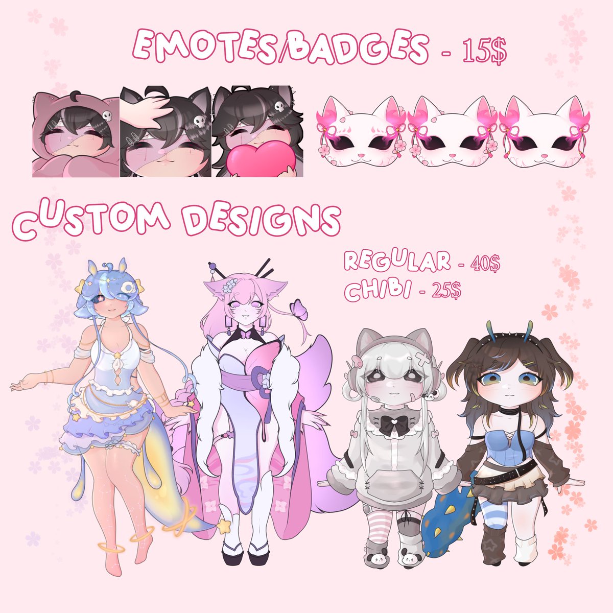 jennn_creates's tweet image. 🌸💗 COMMISSIONS OPEN ! ✨

I&apos;ve updated my pricing and all services are open again!
Thank you for all the support ✨

💌 jennncreates@gmail.com or DM!
💚 vgen.co/jennn_creates

💓 &amp;amp; RT&apos;s are appreciated 💕
[ #commissionsopen #ArtistOnTwitter ]