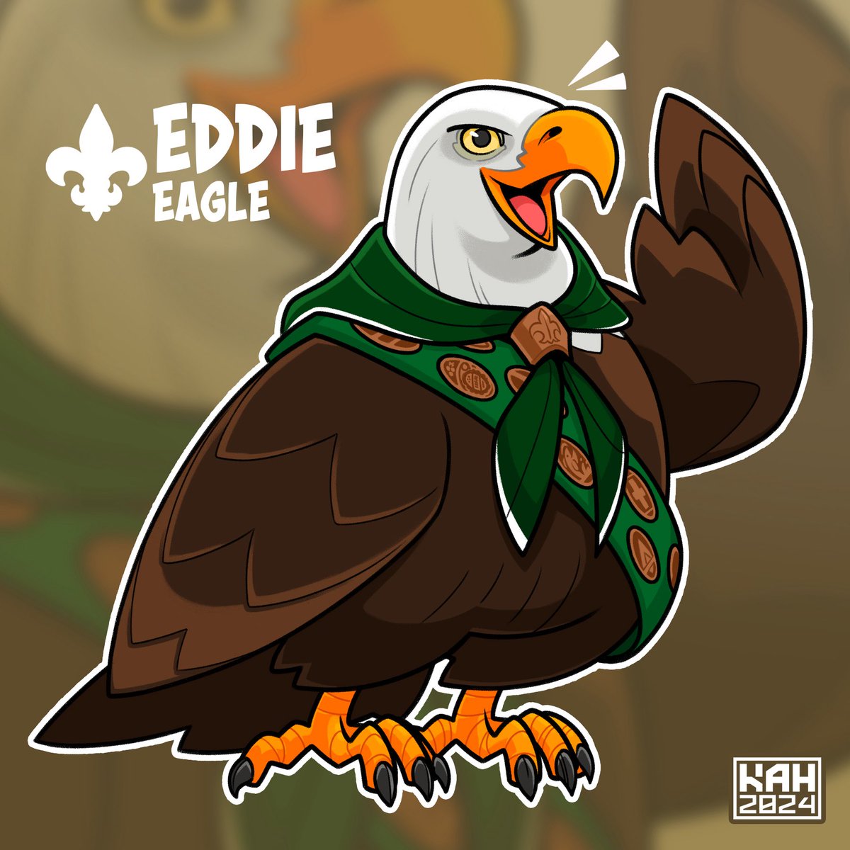 MrHinkleDraws's tweet image. Signs up! ⚜️🦅 It’s my take on Eddie Eagle from #ScoutingAmerica! Drawn in 2024
#MrHinkleDraws #Art #BaldEagle #BoyScouts #Scouting #EagleScout #CharacterDesign