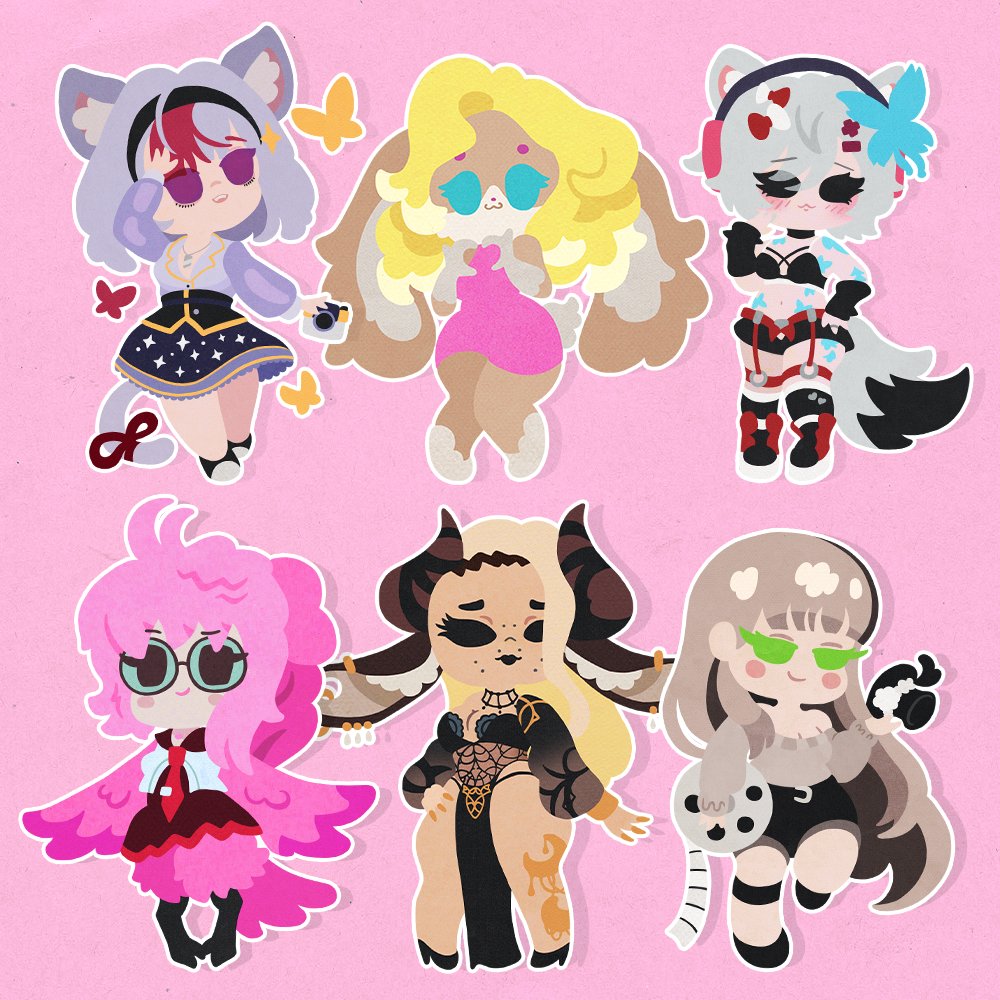 Chibi commissions 🎨

Your own avatar/character in a cute artstyle! 
Perfect for VRChat custom stickers 

20/€17.50 / 6 slots availaible