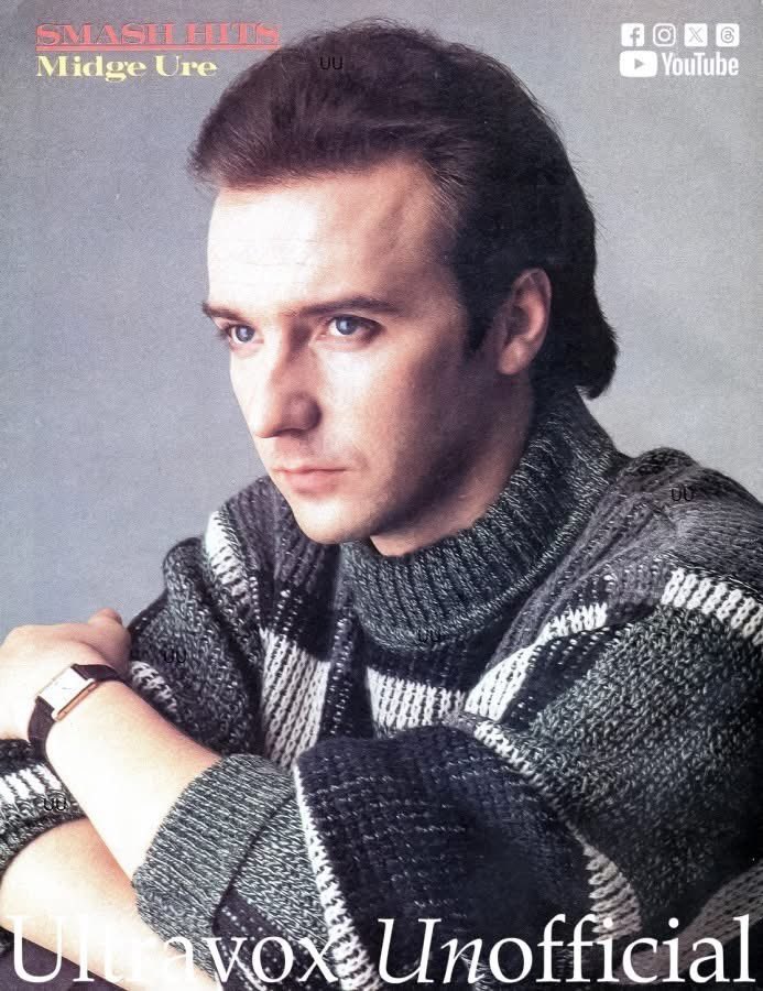 UltravoxU's tweet image. Ultravox ... Midge Ure Smash Hits magazine February 1984.