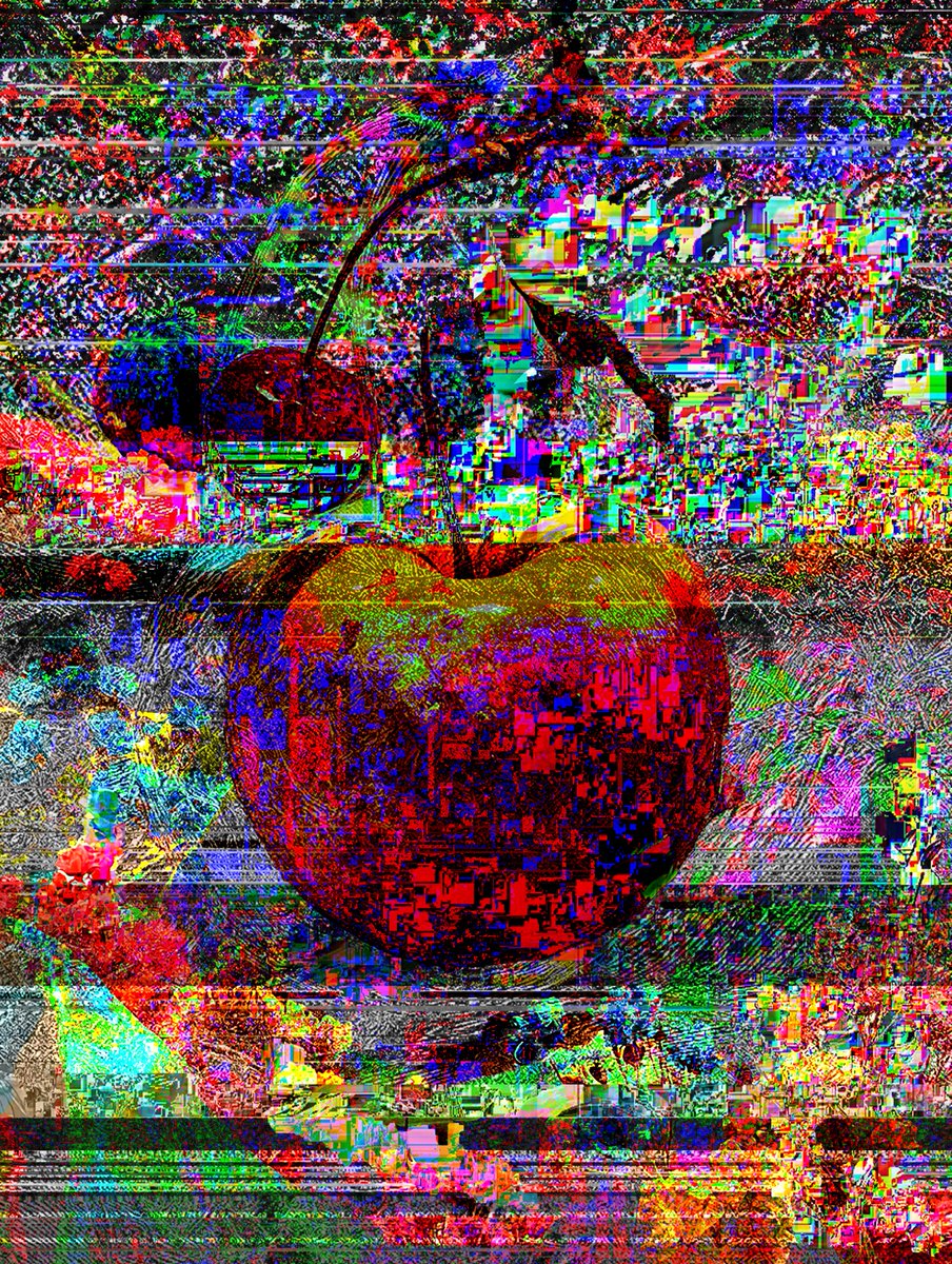 ArtistryNeural's tweet image. Good night, friends 💙❤️ I hope you had a wonderful Saturday! 💙 Mine turned out to be quite a productive day. Wishing you a peaceful evening and a good night! ✨Leaving you with my "Cherished Apple", available on the secondary at @objktcom