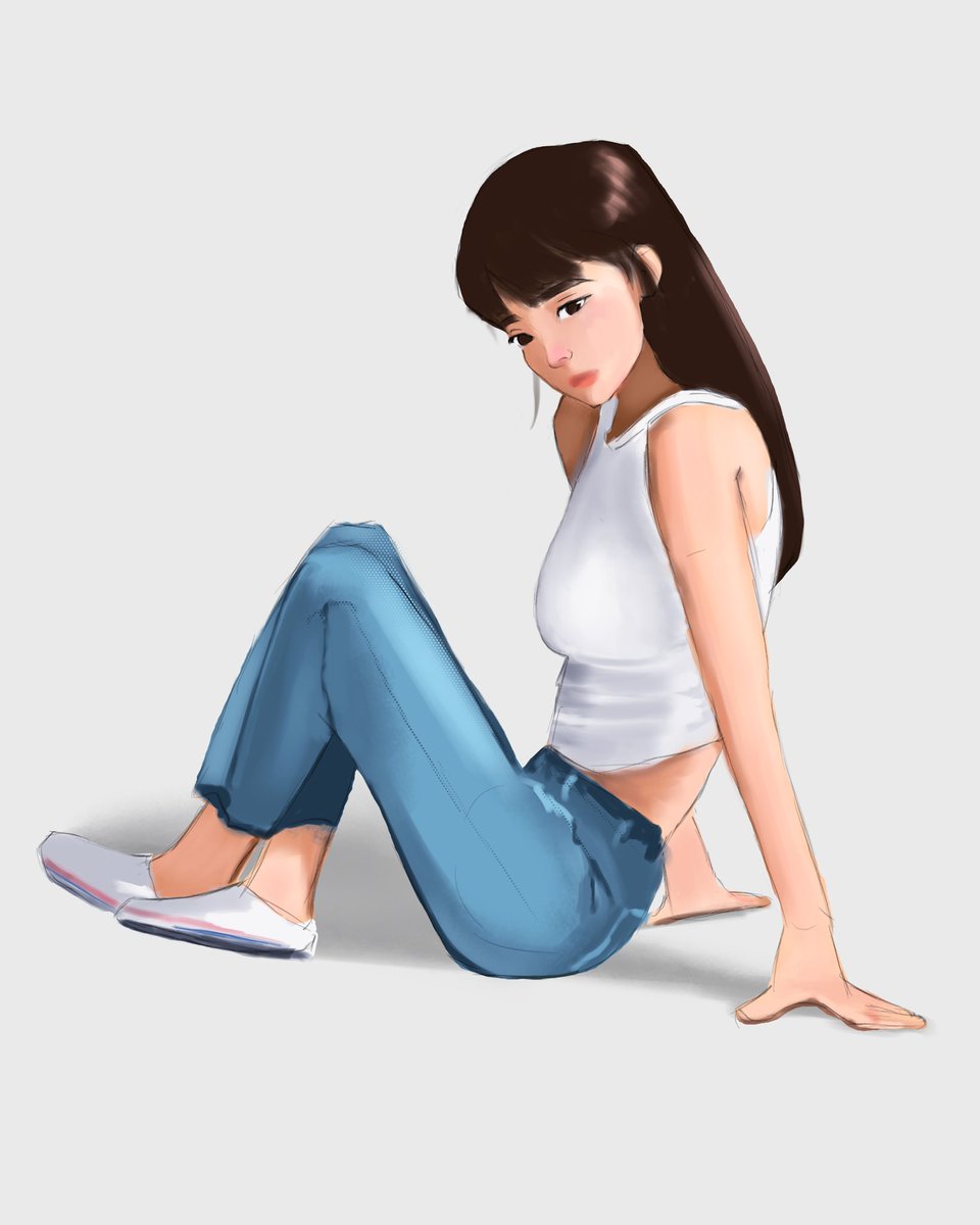 tjcreatingart's tweet image. pose study / #digitalart