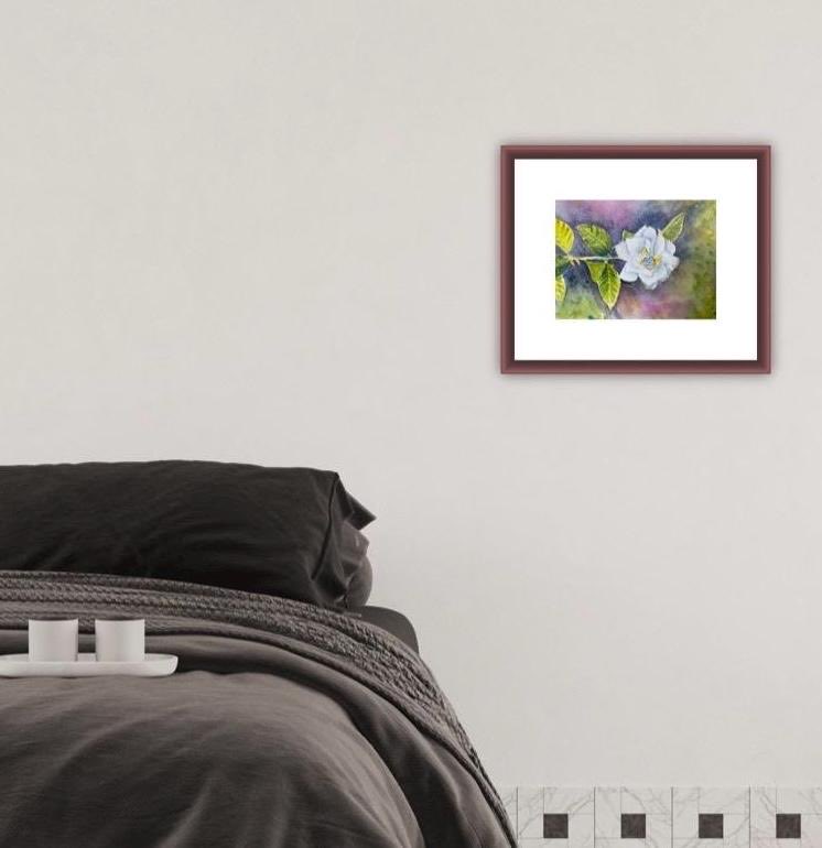 MormorJan's tweet image. A delicate white Gardenia flower - original watercolour - lovely for your bedroom or conservatory/garden room #MHHSBD #SMILEtt23 #CraftBizParty @TheSBS_Crew @Etsy cardsbymormorjan.etsy.com/listing/186562… #UKGiftAM #shopindie