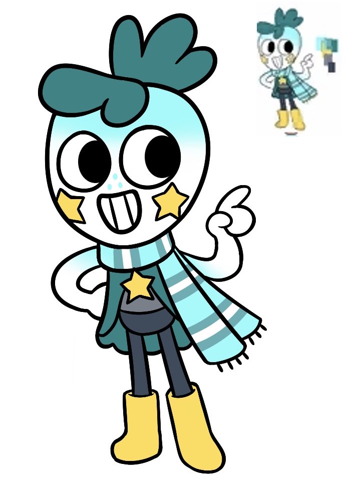 kimafuma's tweet image. I tried making a high quality version of that star-time sprout concept art :D