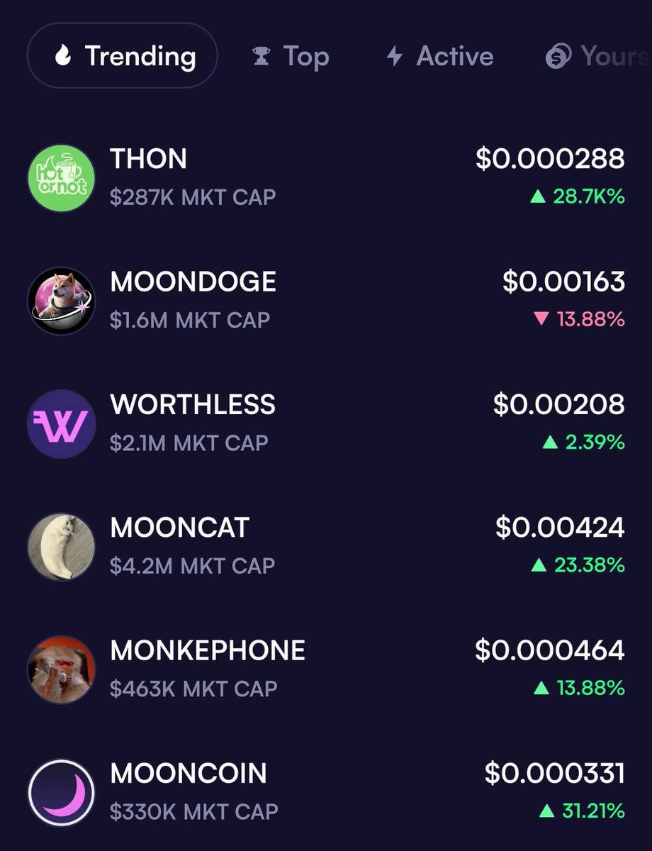 moonshot's tweet image. Moonshot Create coins are on the move 🏃💨