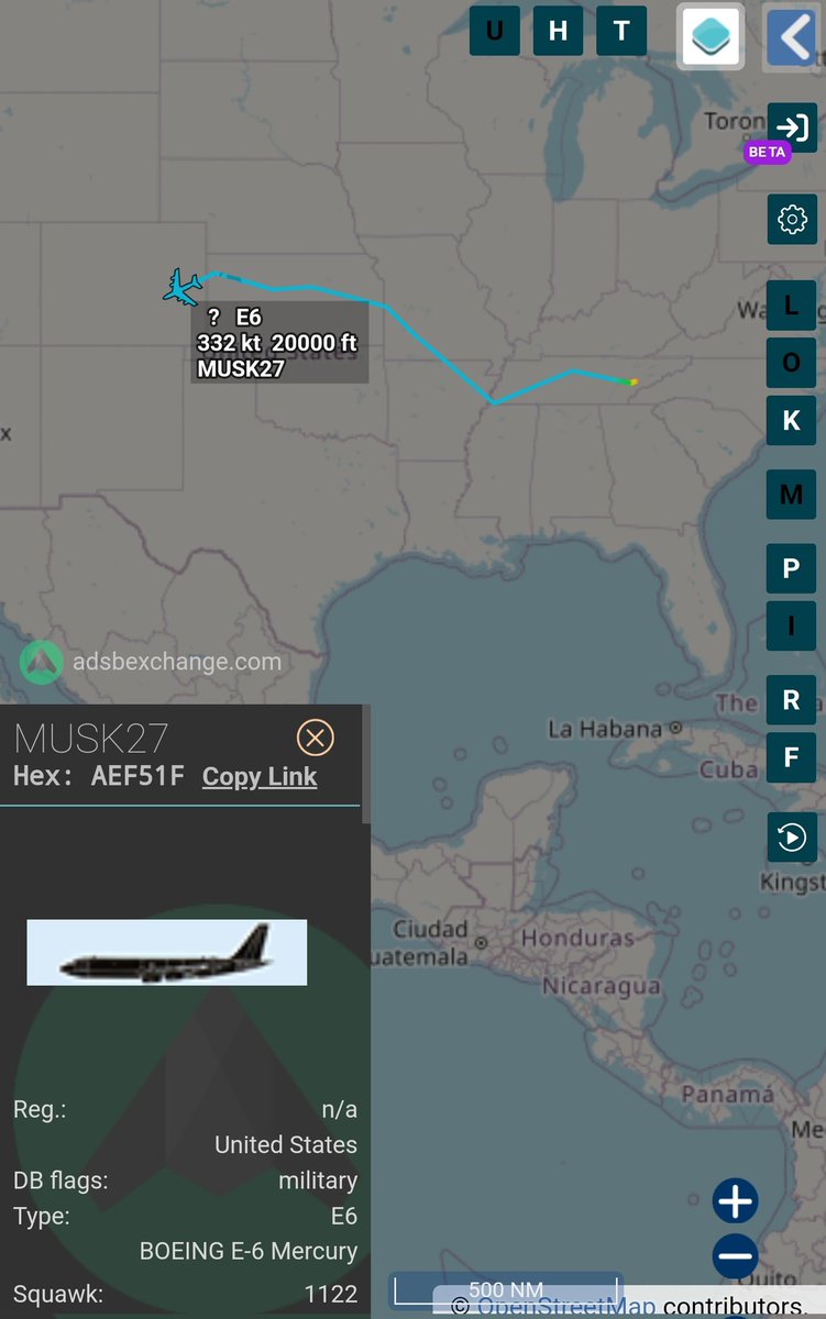 sipjack1776's tweet image. E-6B Mercury
#AEF51F
MUSK27
Out of McGee Tyson ANG
@Borrowed7Time @MRAIDANya @N214WN @neetintel