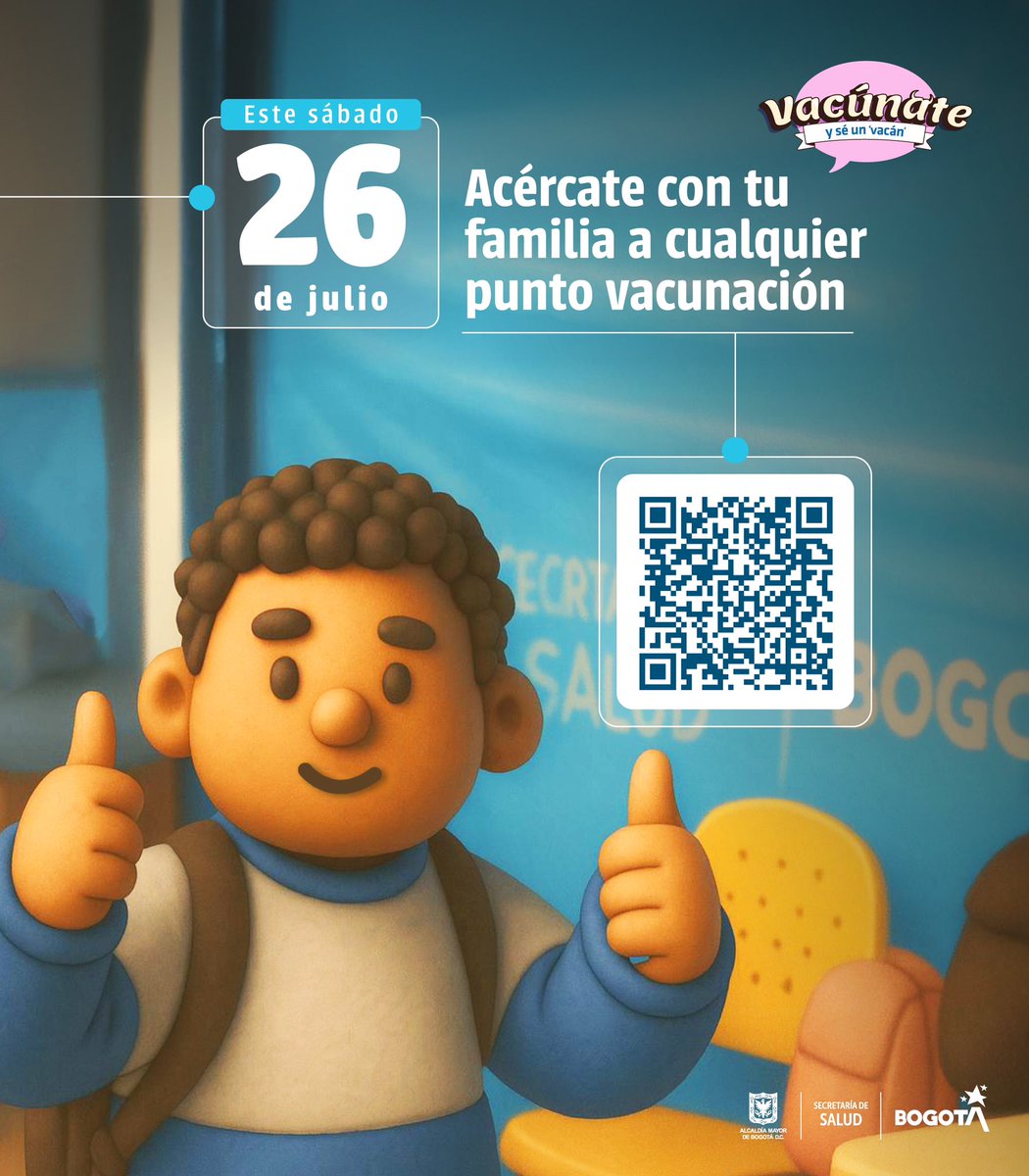 SectorSalud's tweet image. ¡#AquíSíPasa! ¡En Bogotá le decimos sí a la vacunación! 🙌🏻
Este sábado tenemos una nueva jornada💉en toda la ciudad, para proteger a las familias contra diferentes enfermedades.
Aquí te contamos los puntos habilitados y su respectivo horario: saludcapital.gov.co/Documents/Home…