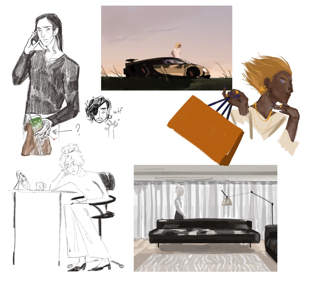 dh_hlor's tweet image. so I have a modern au with ancients and beasts and more importantly I have too much sketches with it
#cookierunkingdom