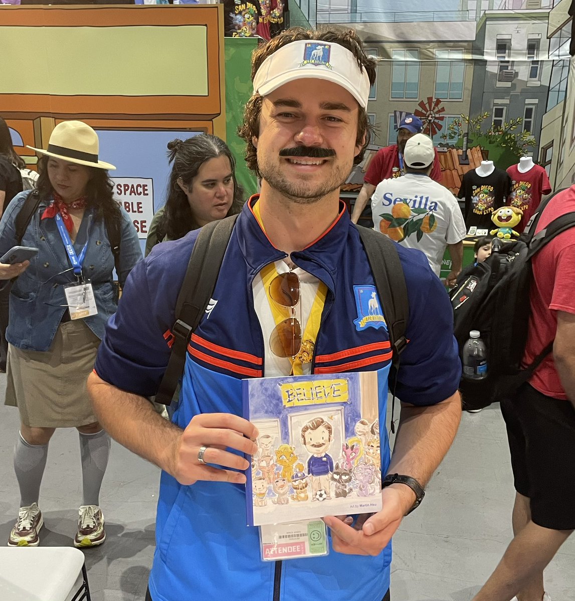 MartinHsu's tweet image. Good news! Ted loved the book! π Last copies at booth 4530! #SDCC #tedlasso
