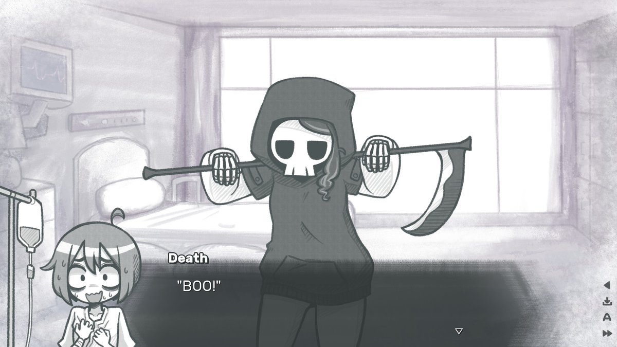SerenityForge's tweet image. In the afterlife you are faced with Death - a ruthless individual that won’t make things easier for you.
But the more you interact with them, the more you wonder…what’s under the mask?
⏳ Play Return to Ash on Steam: store.steampowered.com/app/3445830/Re…