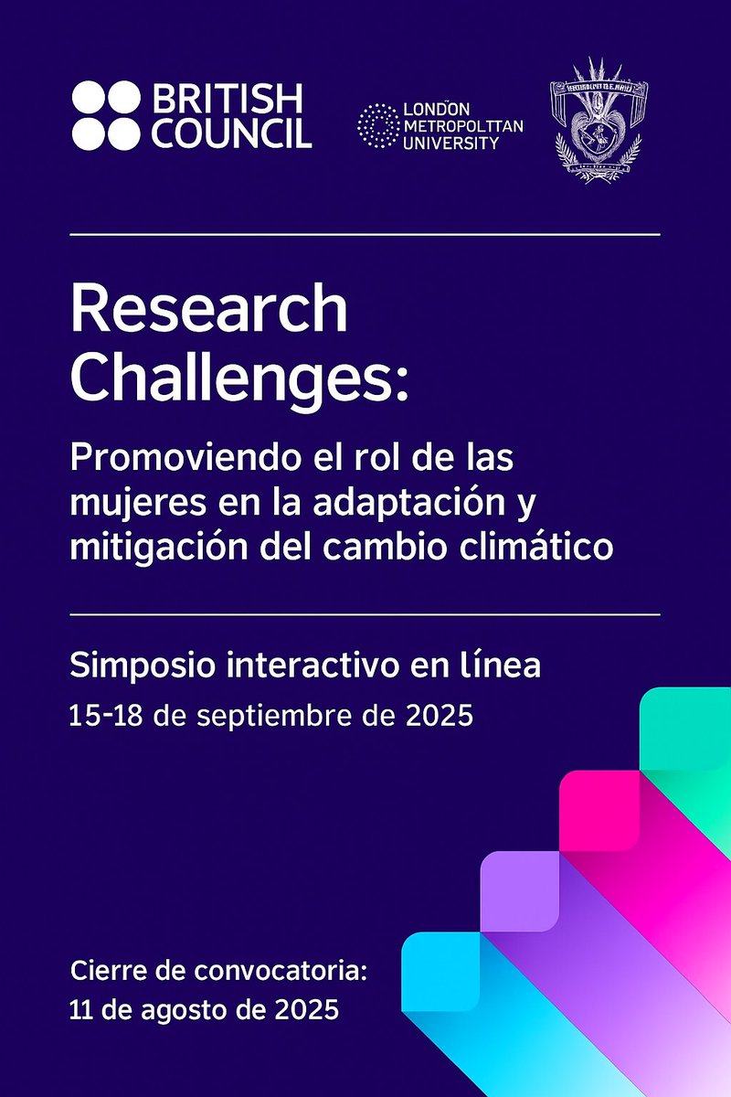 🌎🤝  Participa en un simposio online del 15-18 sept. y compite por fondos para soluciones sostenibles para mujeres indígenas y pescadoras rurales.
🗓️ Cierre: 11 agosto
📋 Info y registro: dbldrlbrnl0.typeform.com/to/gNRABxIm
#WomenInSTEM #ClimateAction #GoingGlobal